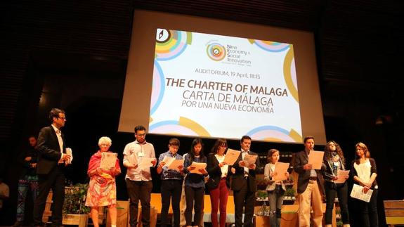 Un momento del encuentro este miércoles.