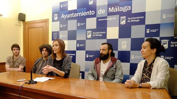 Presentación de la representación malagueña en la Bienal de Jóvenes Creadores de Europa y el Mediterráneo.