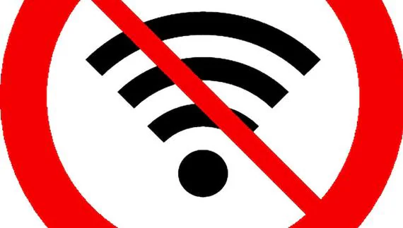 Con este símbolo se distinguen los locales sin conexión a internet 