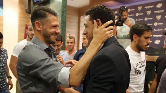 Weligton, con Demichelis.