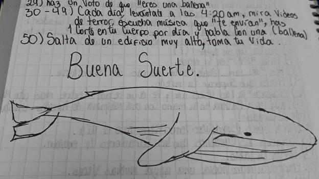 Una carta con las pruebas, cuyo último punto es saltar de un edificio. 