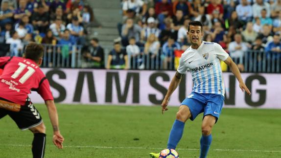 Luis Hernández, en la derrota ante el Alavés. 