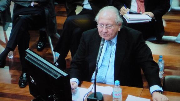 El empresario Carlos Sánchez, durante su declaración en 2012.