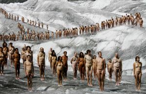 Desnudos en el glaciar