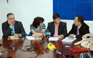 PGE. Carracao, De la Encina, Ortega y Saucedo analizaron las partidas para la comarca. / A. BRIEBA