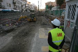 AVANCE. Las obras del suburbano pronto se extenderán a Teatinos. / CARLOS MORET