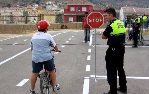 SEGURIDAD. Pizarra cuenta con una docena de agentes. / J. J. B.