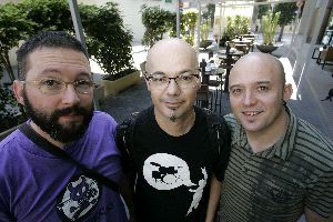 DIRECTO. Alberto García, Jesús Cifuentes y Óscar García recorren la geografía española presentando su nuevo disco. / YOLANDA MONTIEL
