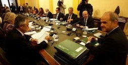 Por primera vez el Consejo de Gobierno andaluz se celebró en la capital en su reunión semanal de los martes. / SALVADOR SALAS