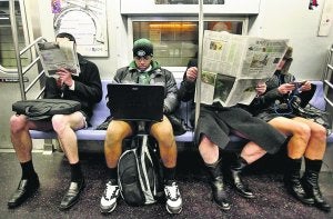 Striptease en el metro