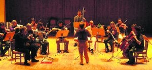 CICLO DEL CÁNOVAS. La orquesta castellano-leonesa, durante uno de sus ensayos.