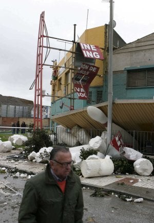 El tornado que se coló en Málaga