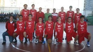 Los integrantes del equipo júnior de El Palo. ::
JUAN MARTÍN