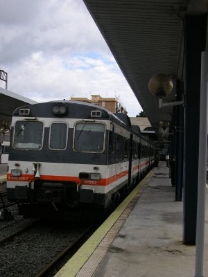 Un tren llegando a la estación algecireña. ::
SUR ARCHIVO
