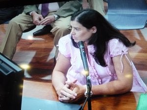 La secretaria personal de Roca, Ainhoa Coca, declaró ayer. ::                             R. A.