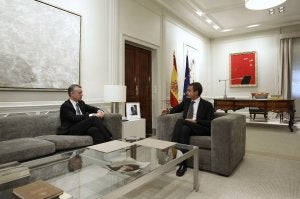 Visitas de Pedro Sanz (la sala todavía decorada al gusto de la
familia Aznar) e Iñigo Urkullu, en 2004 y 2011, respectivamente.