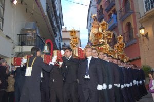 Fusionadas. El Cristo atado a la Columna, en su salida. ::
M. C. J.