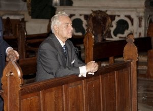 Dívar asiste a una misa del arzobispo de Madrid horas antes de convertirse en presidente del Consejo del Poder Judicial.:
ÁNGEL DÍAZ. EFE