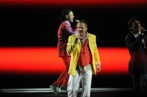 Bosé no defraudó en el que fue el primer concierto de su gira. :: Josele-Lanza
