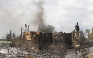 El incendio se extendió con mucha rapidez desde Coín hacia la Sierra de Mijas. ::                             SALVADOR SALAS