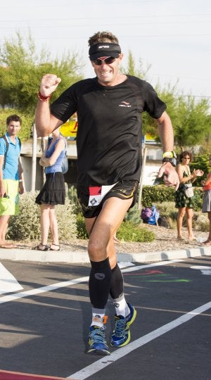 Ricardo Abad, en el reciente 'iron man' de San Juan de Luz. ::  SUR