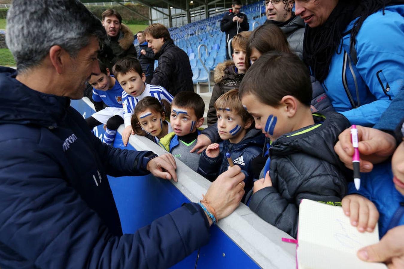 Navas y el portero Unai Agirre han sido las novedades en una sesión en la que no ha estado Moyá. 