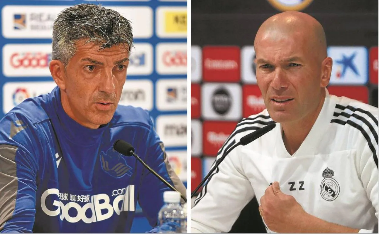 Imanol Alguacil y Zinedine Zidane vuelven a cruzarse hoy en el Reale Arena. 