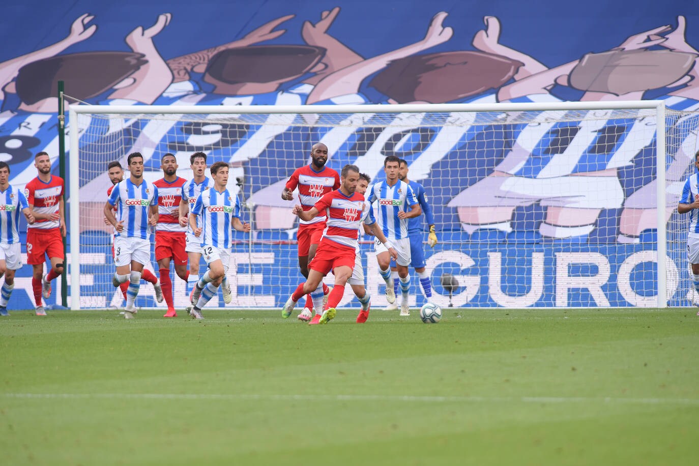 Las imágenes del encuentro disputado entre la Real Sociedad y el Granada en Anoeta