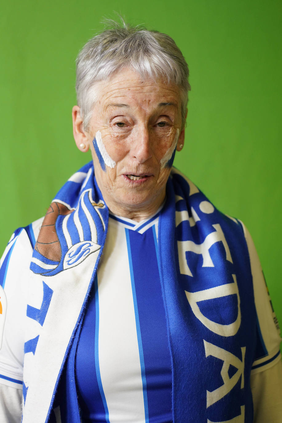 Maite Taldea, ánimos para la final. 
