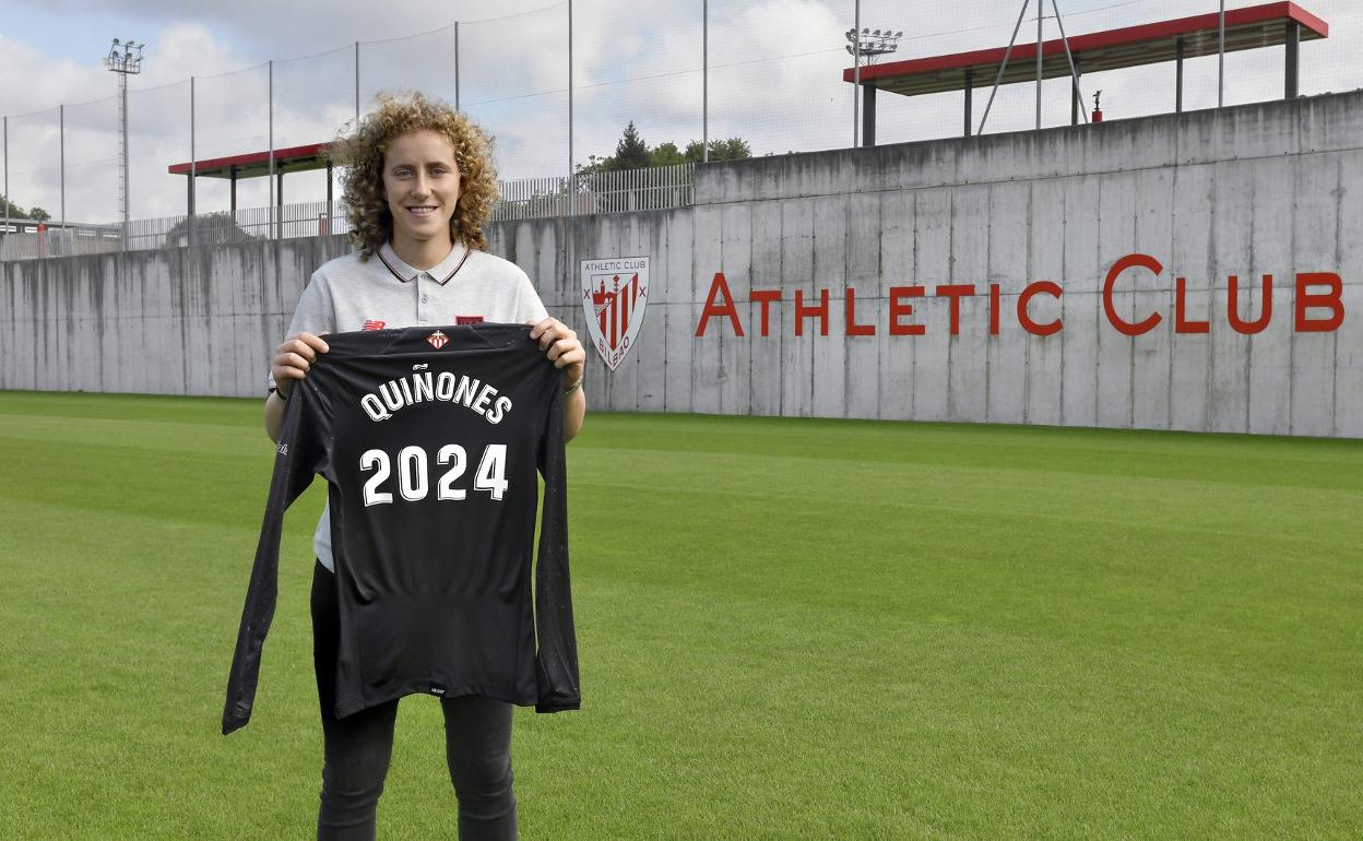 Mariasun Quiñones reconoce ser seguidora del Athletic «desde pequeña»