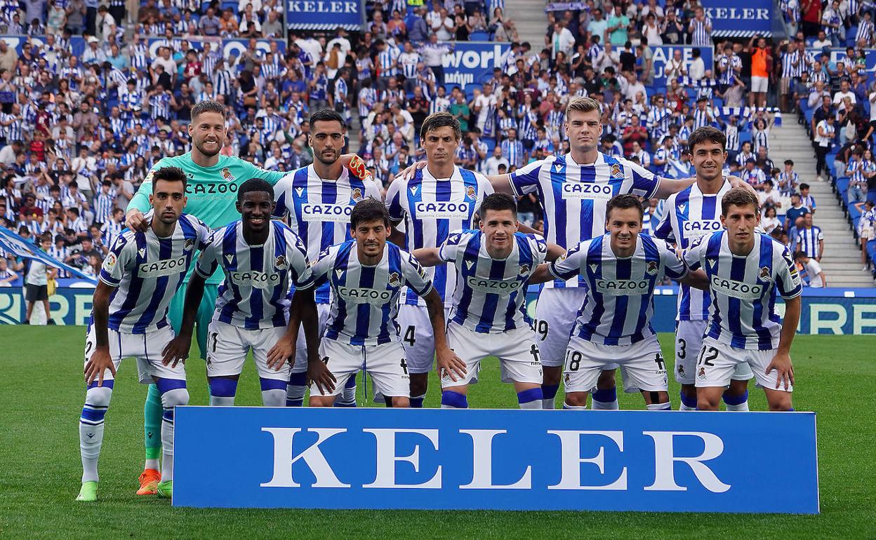 Once titular que presentó ayer Imanol Alguacil para enfrentarse al Atlético. 