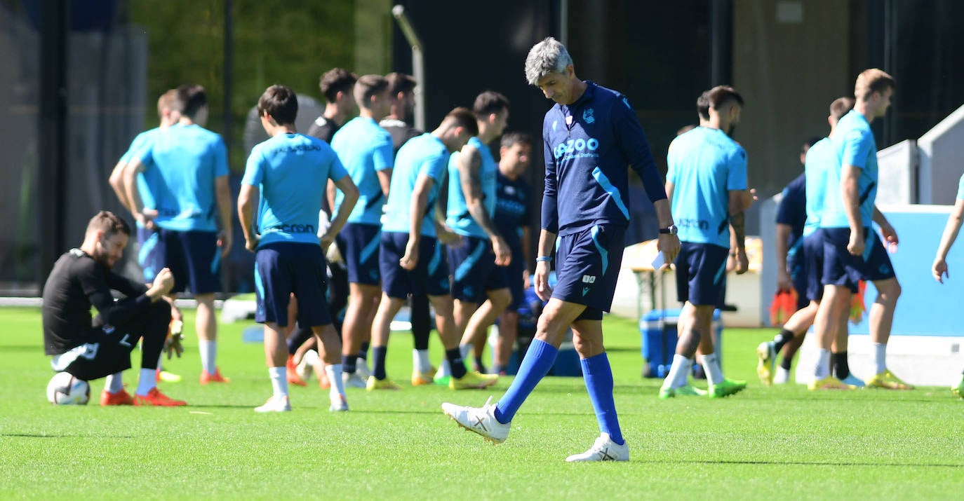 Fotos: Entrenamiento de la Real Sociedad en Zubieta 