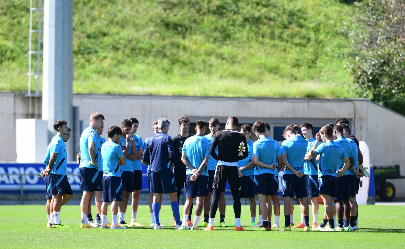 Fotos: Entrenamiento de la Real Sociedad en Zubieta 