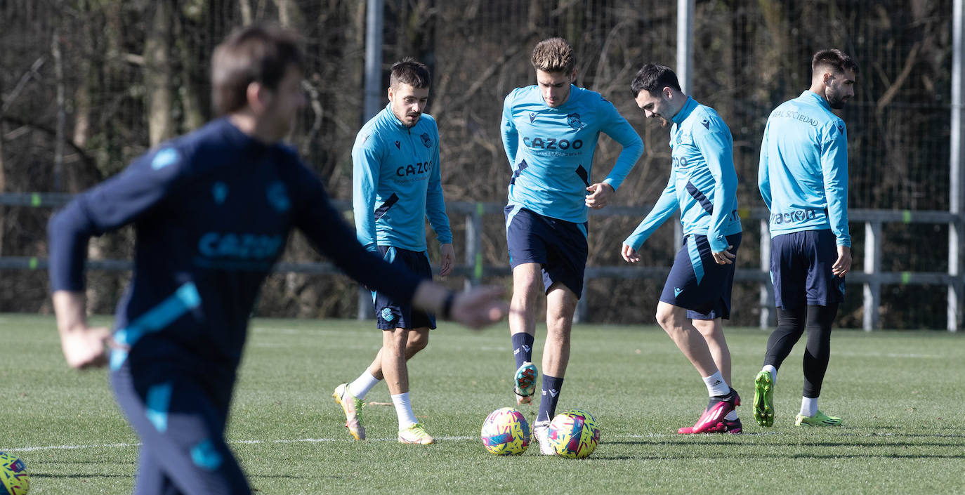 Las mejores imágenes del entrenamiento de la Real Sociedad