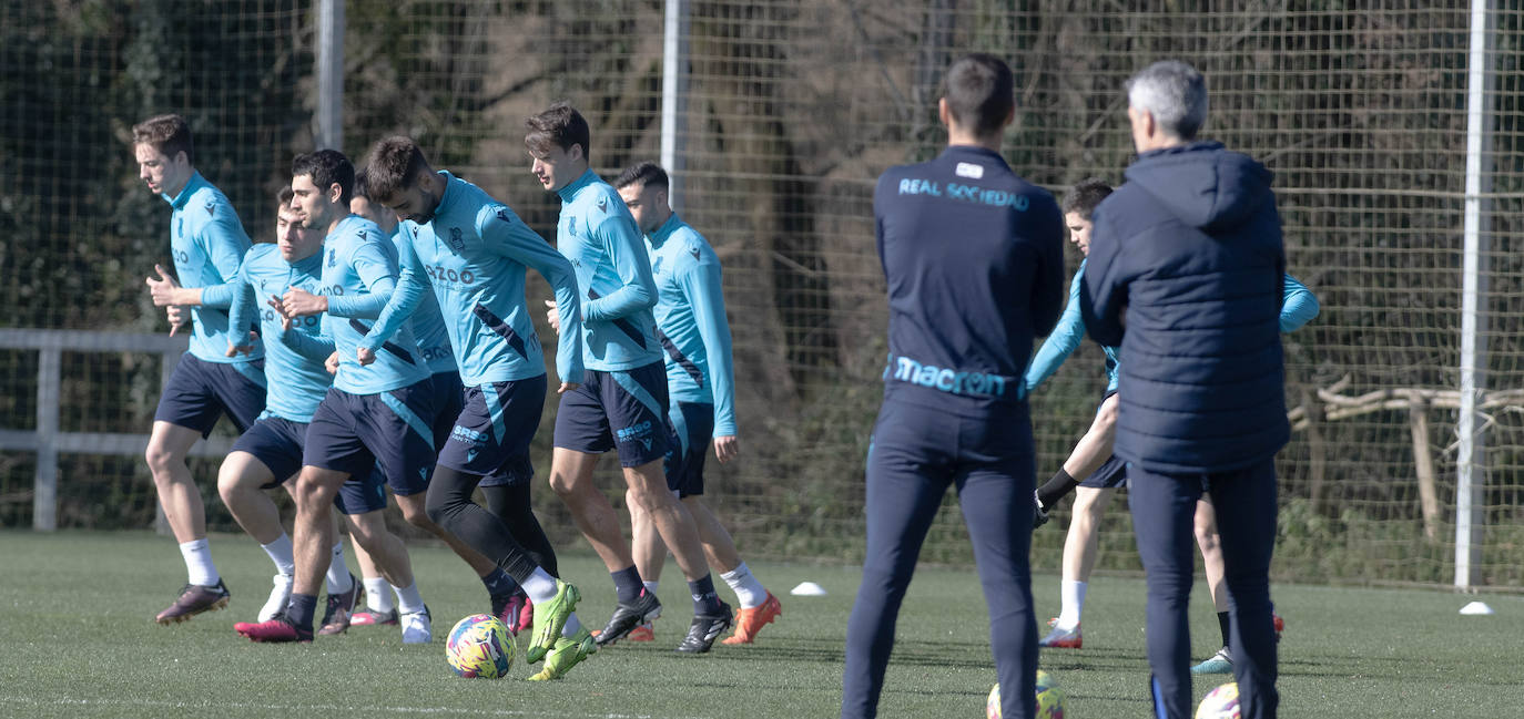 Las mejores imágenes del entrenamiento de la Real Sociedad