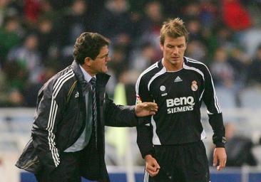 El día que David Beckham salvó en Anoeta el puesto de Fabio Capello