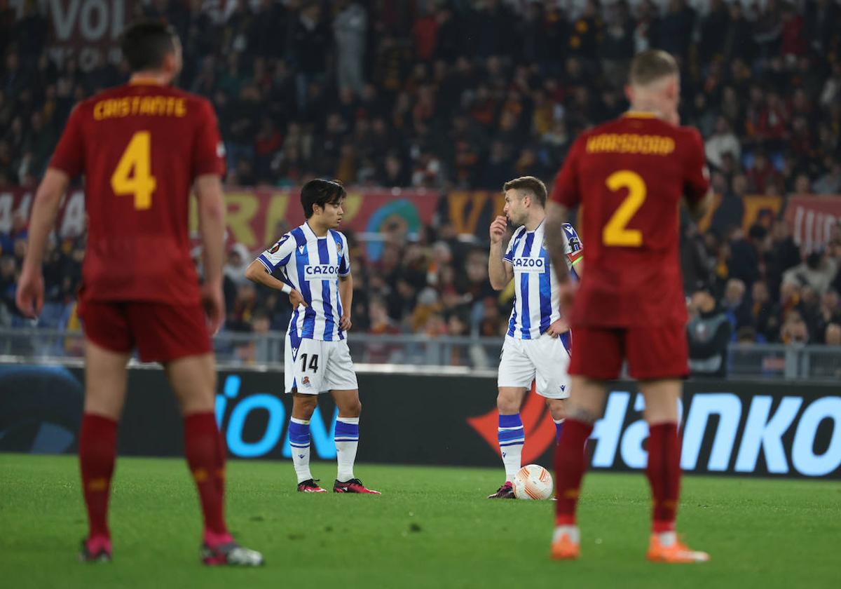 Las mejores imágenes del Roma-Real Sociedad