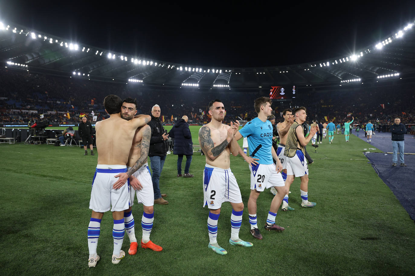 Los 2.000 realistas que soñaron en el Olímpico de Roma