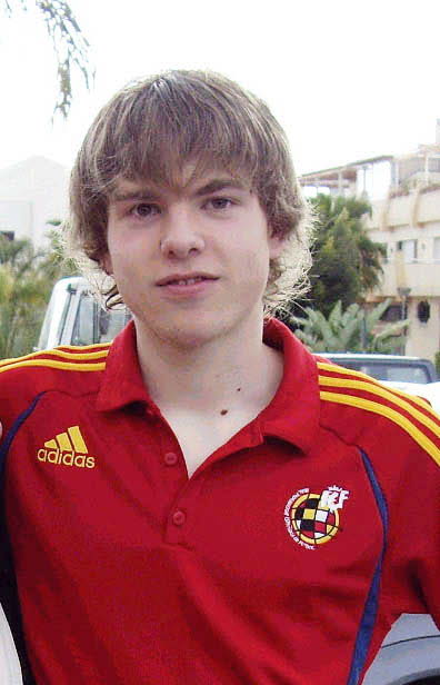 2007: El de Mutriku posa con la camiseta de la selección española de cadetes