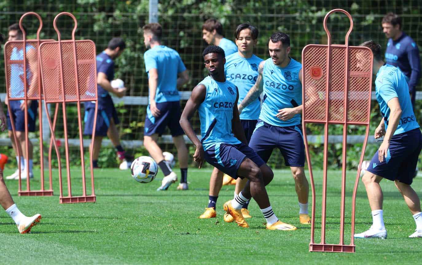 Las mejores imágenes el entrenamiento de la Real Sociedad