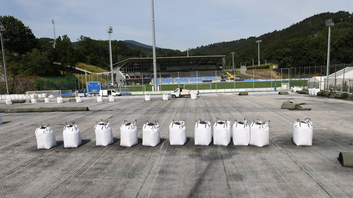 Zubieta &#039;patas arriba&#039; para reanudar los trabajos de reforma