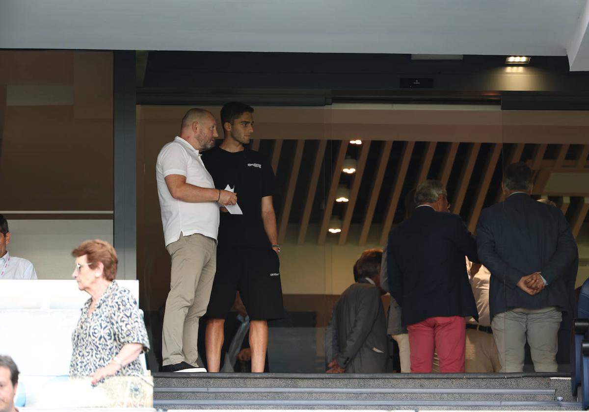 Zakharyan, en el palco del Reale Arena.