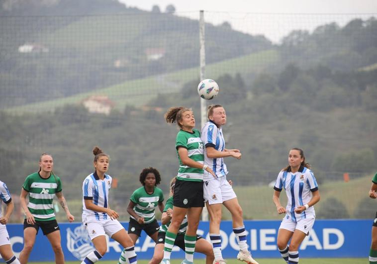 La Real se exhibe ante un Sporting de Portugal que no opuso resistencia