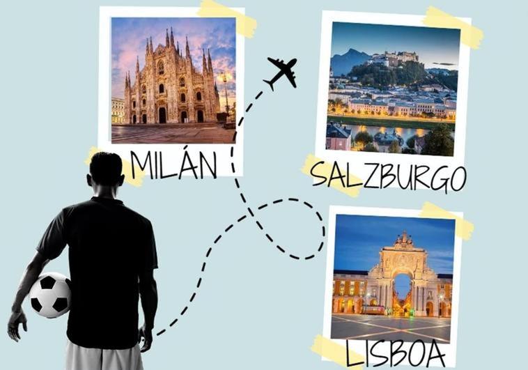 Los precios de los viajes a Salzburgo, Lisboa y Milán también son de Champions