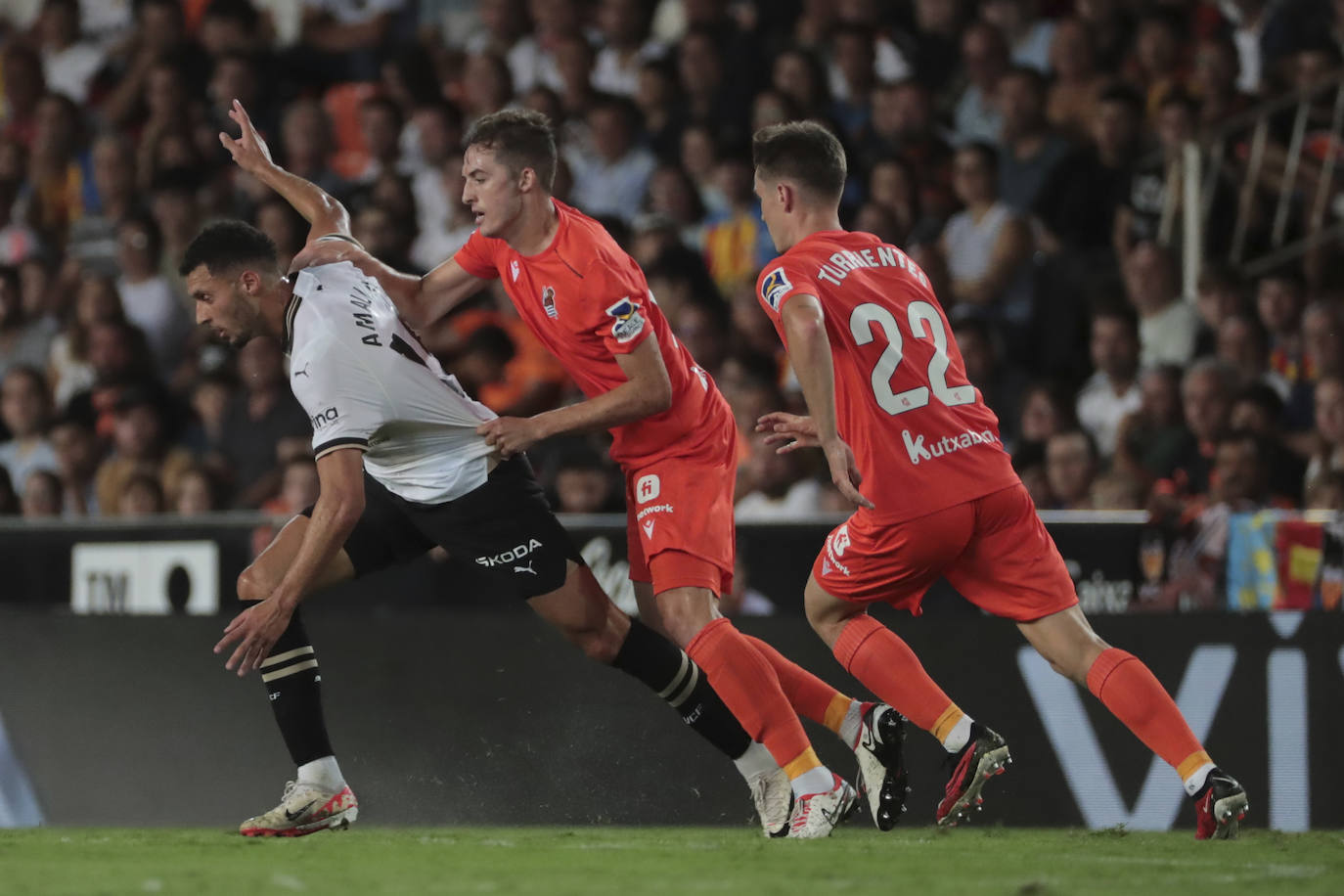 El Valencia - Real Sociedad, en imágenes