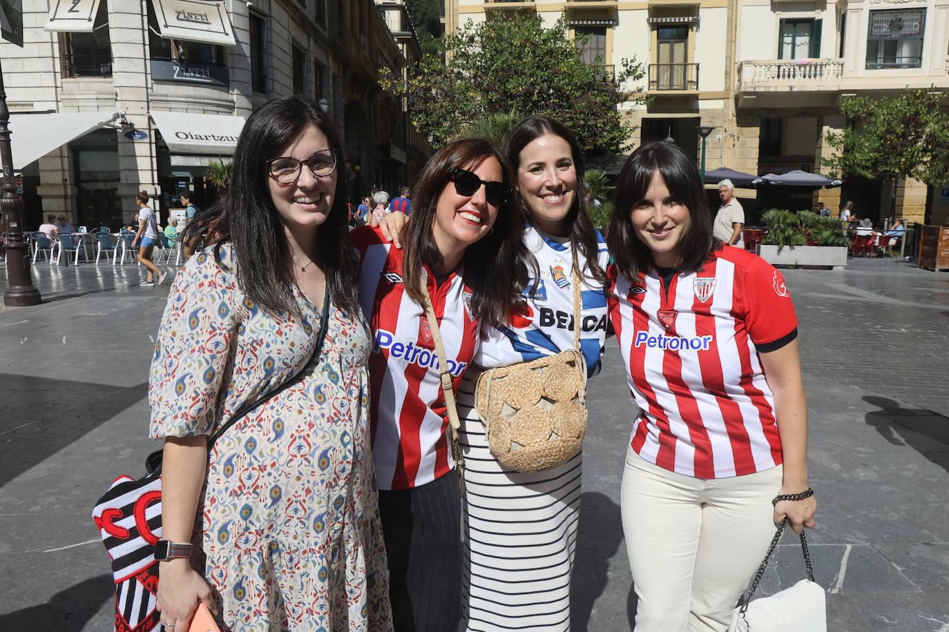 Ambiente magnífico en la previa del Real Sociedad-Athletic