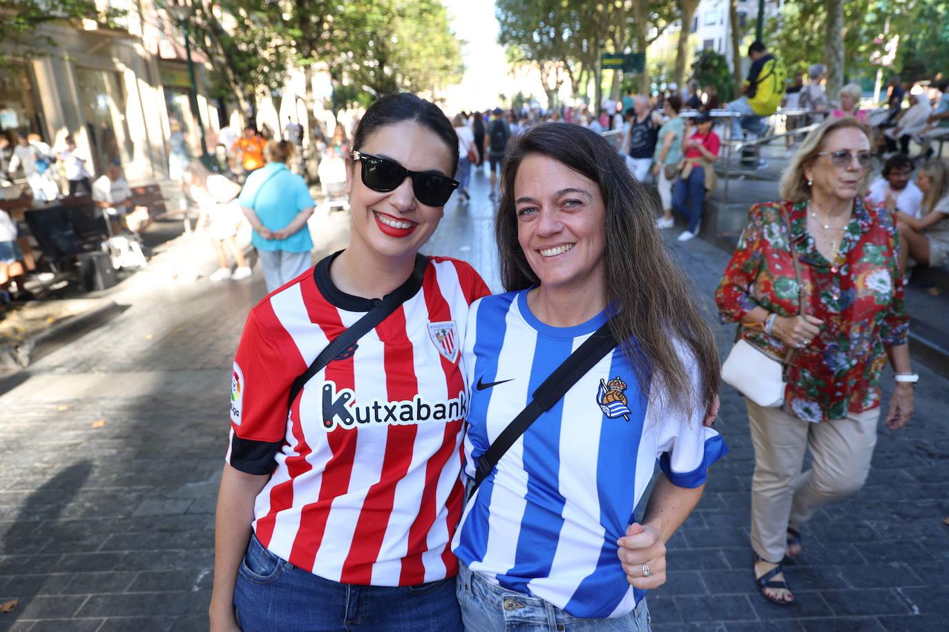 Ambiente magnífico en la previa del Real Sociedad-Athletic