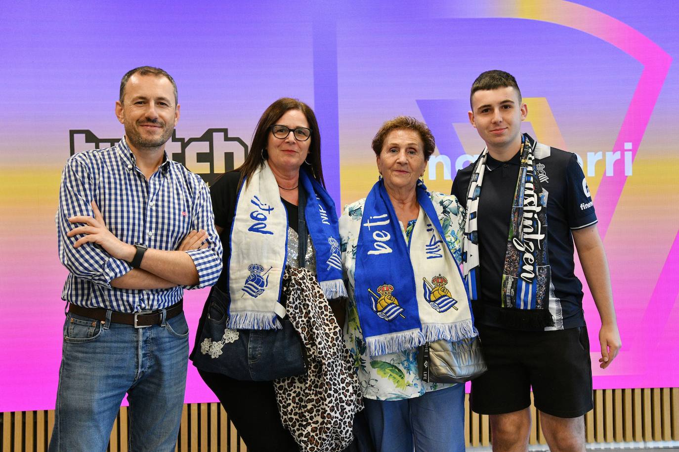 Jesús, Marta, Pilar e Iker