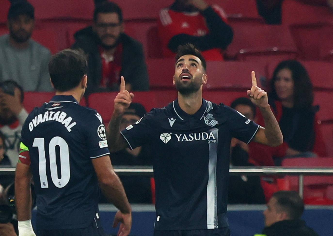 Las mejores imágenes del Benfica-Real Sociedad