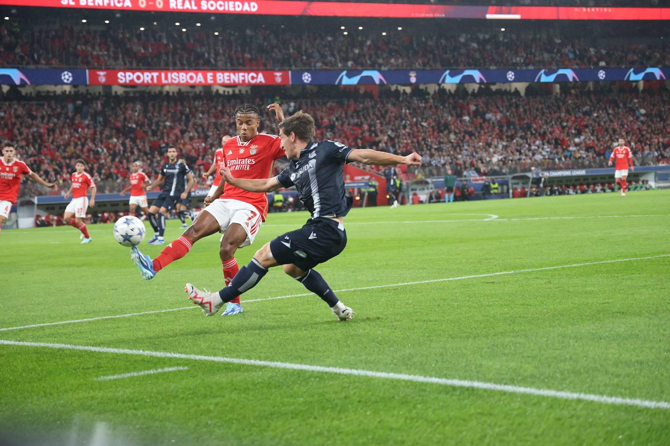 Las mejores imágenes del Benfica-Real Sociedad